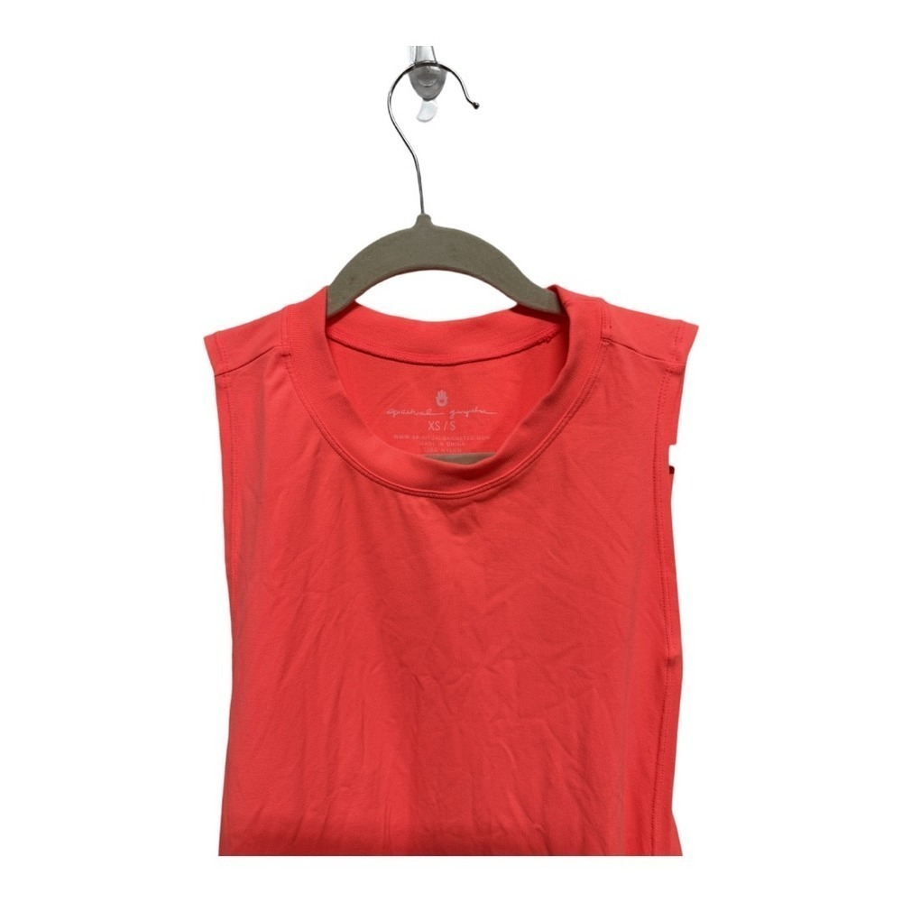 Spiritual Gangster Drifter Seamless Athletic Tank Neon Orange Size XS/Small